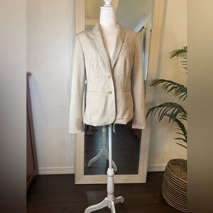 Banana Republic Light Tan Lined Women's Blazer